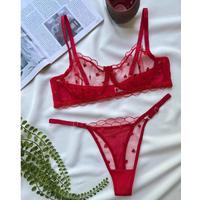 Kırmızı Kalpli Takım 80 Beden