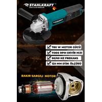 STAHLKRAFT STH 9861 780W 125MM ELEKTRİKLİ TAŞLAMA